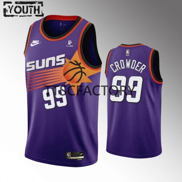 Phoenix Suns Trikot Jae Crowder 99 Nike 2022-23 Classic Edition Lila Swingman - Kinder